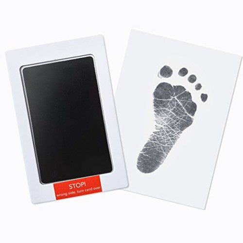Fertiger Baby Handabdruck und Fußabdruck in Holzrahmen; personalisiertes Keepsake.