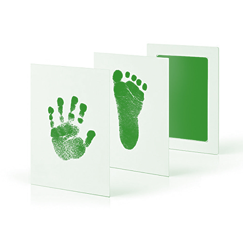 Baby Handabdruck-Set mit klarer Anleitung für perfekte Abdrücke von Händen & Füßen.
