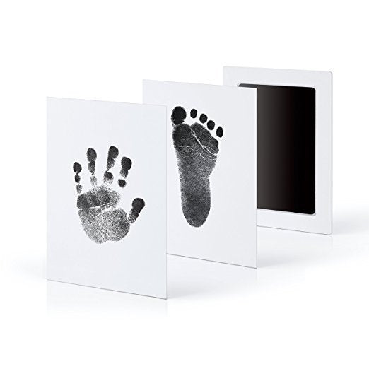Handabdruck-Set für Babys mit ungiftigem Ton; ideales Babyzubehör & Geschenk zur Taufe.