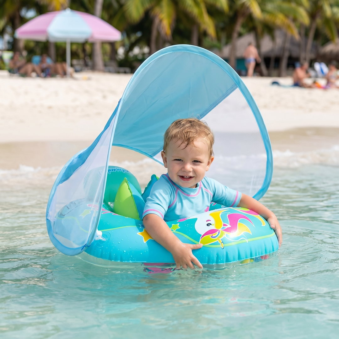 UV-geschützter Baby Schwimmring für sicheres Schwimmen und Spielen im Wasser, ideal für den Sommer und Kinder.