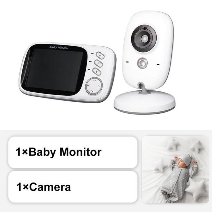 Kabelloses Babyphone mit langer Reichweite. Flexibler Einsatz im ganzen Haus für ständige Babyüberwachung.