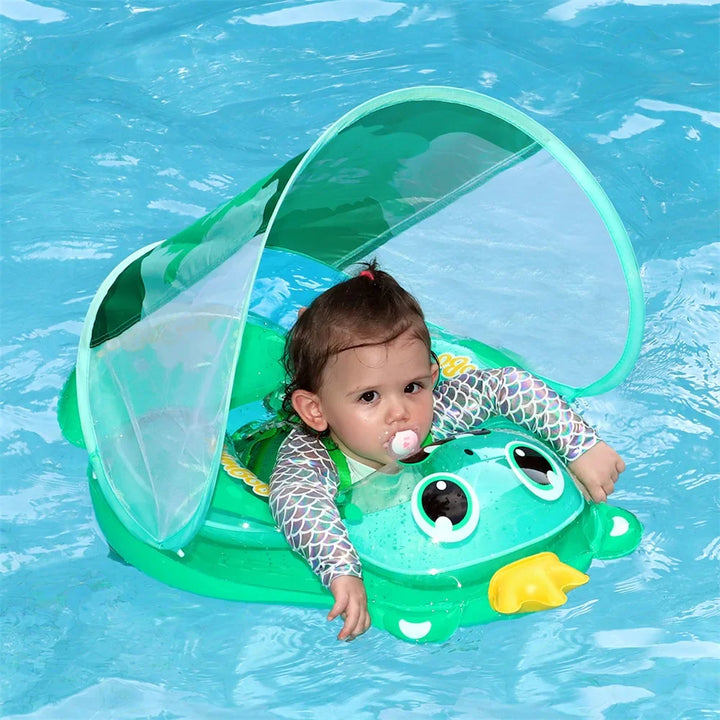 Babyschwimmring für entspanntes Schwimmen. Sichere Schwimmhilfe für Babys (6-36 Monate) im Planschbecken.