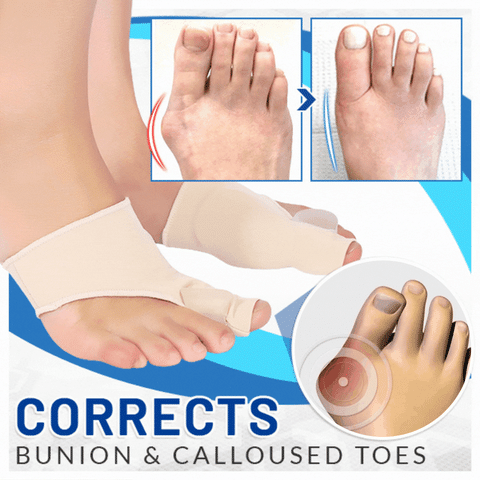 Ballenzeh-Korrekturhülse aus weichem Silikon zur Schmerzlinderung bei Hallux Valgus & Zehenspreizung.
