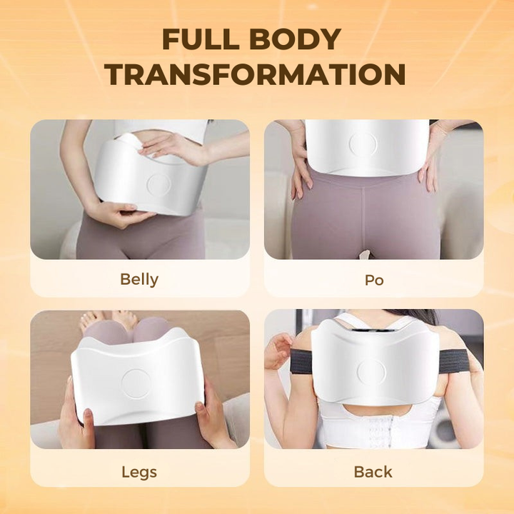 Gesundheitsförderndes Bauchmassagegerät mit Wärme & Vibration zur Unterstützung von Verdauung & Wohlbefinden.