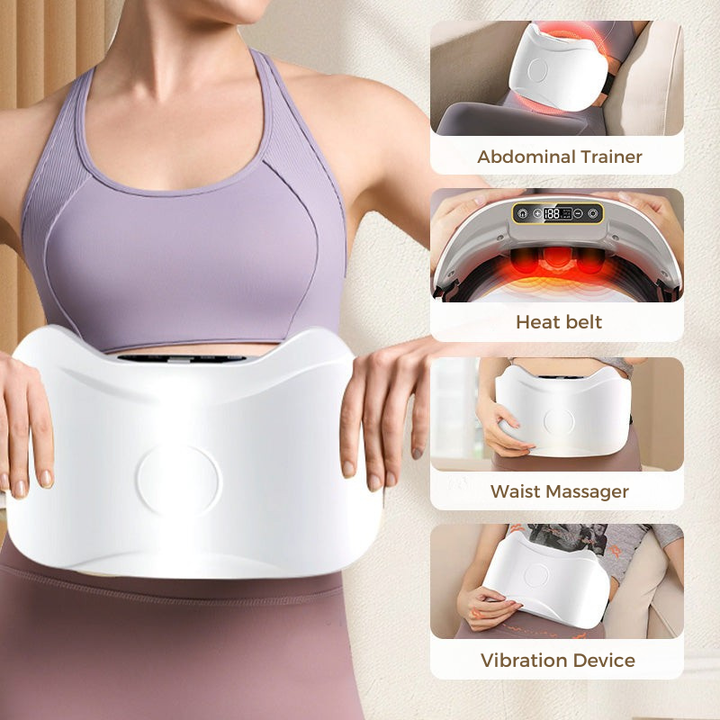 Vielseitiges Bauchmassagegerät mit Wärme & Vibration für Damen & Herren zur umfassenden Pflege.
