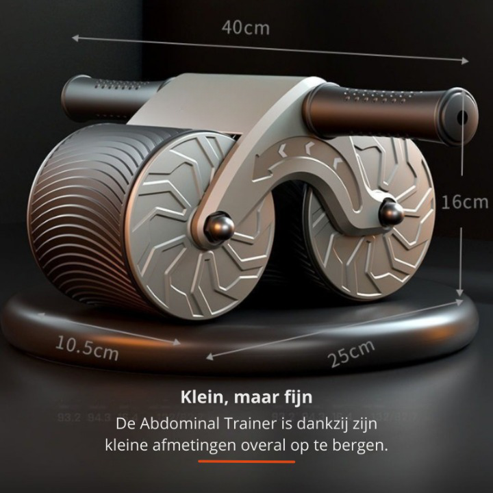 Kompaktes Sportzubehör für Heimfitness. Dieser Ab Roller stärkt Bauchmuskeln & gesamten Core effektiv.