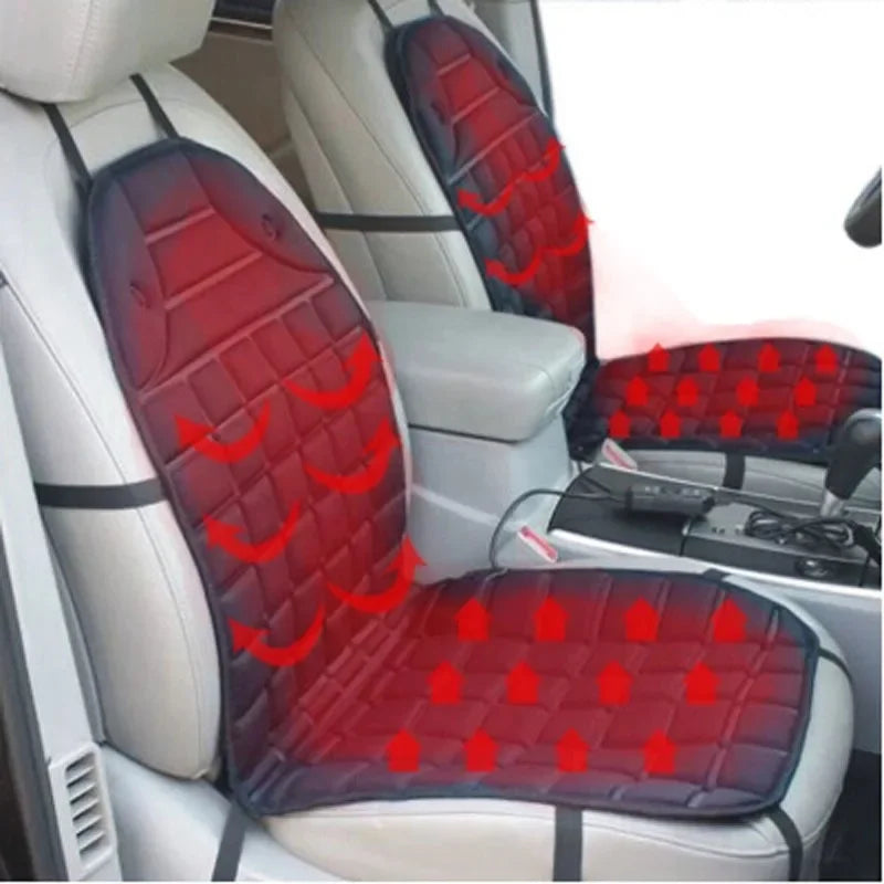 Beheizbare Autositzauflage 12V für Auto, schnelle Wärme im Winter, Komfort & Schutz vor Kälte.