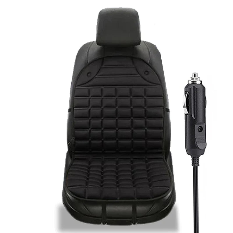 Graue/schwarze beheizbare Auto-Sitzheizung, 12V für angenehme Wärme & Schutz im PKW.