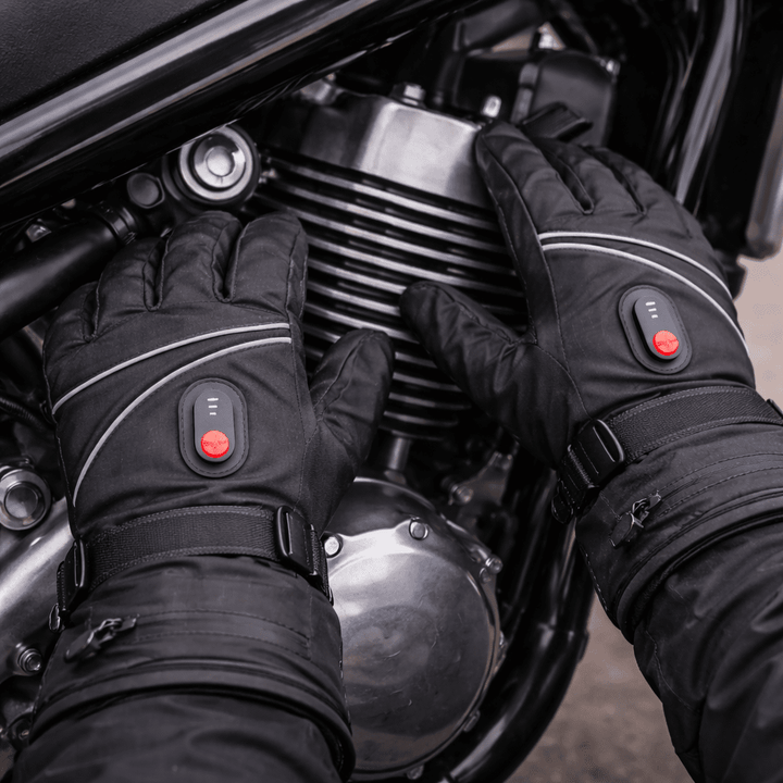 Wasserdichte beheizbare Handschuhe für Damen & Herren. Hält Hände warm beim Wandern, Radfahren & im kalten Alltag.