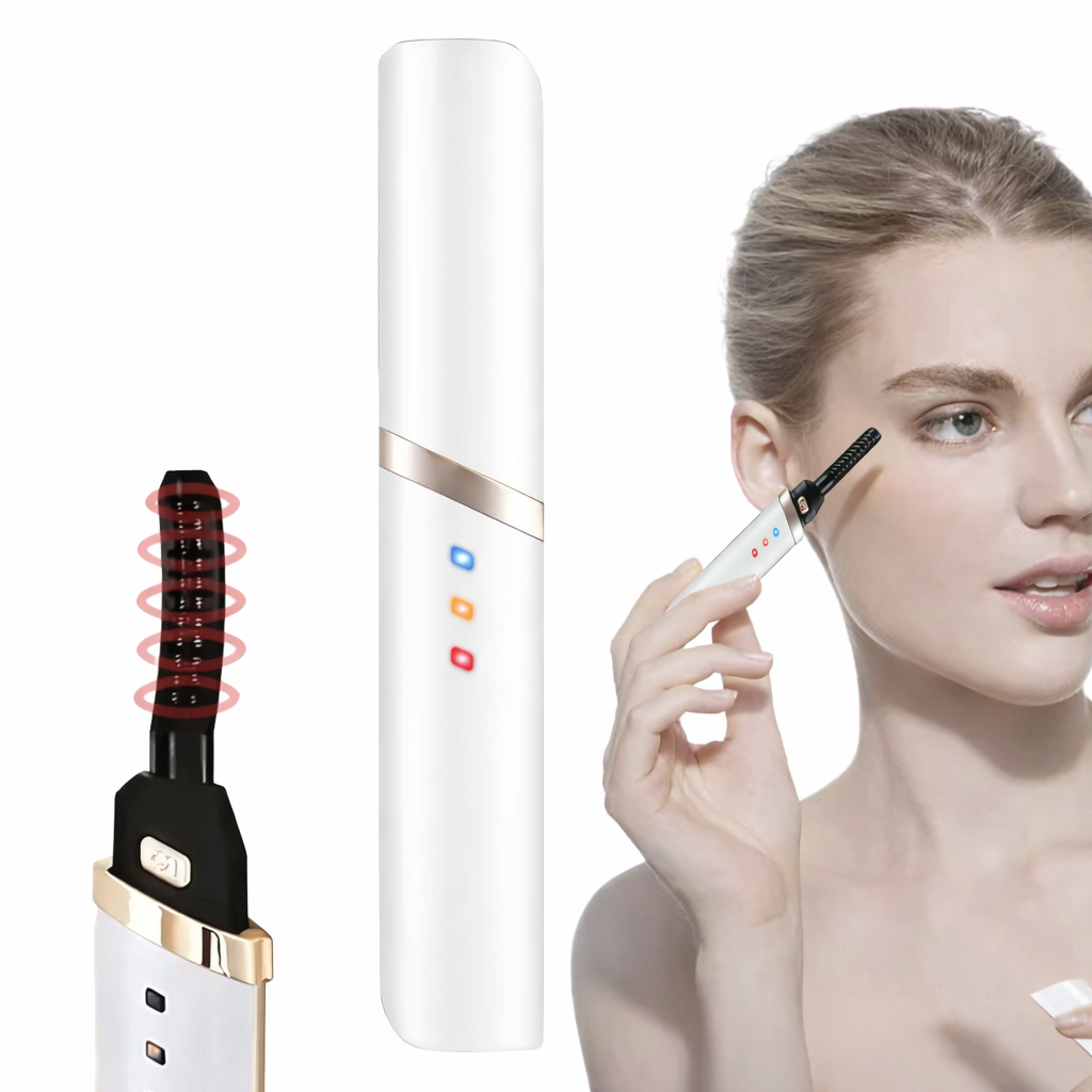 Beheizbarer Wimpernformer für natürlichen, langanhaltenden Wimpernschwung. USB-aufladbares Beautytool.