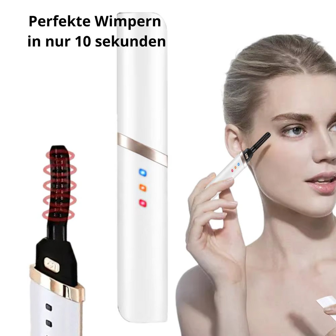 Wimpernformer für natürlichen Schwung, sanft zu den Wimpern. USB-aufladbar für tägliche Wimpernpflege.