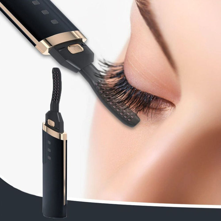 Ergonomische, beheizte Wimpernzange, das Beauty-Tool für schnellen Wimpernschwung und strahlende Augen.