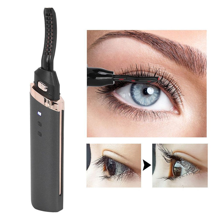 Fortschrittliche beheizte Wimpernzange für perfekten, dauerhaften Wimpernschwung beim Augen-Make-up.