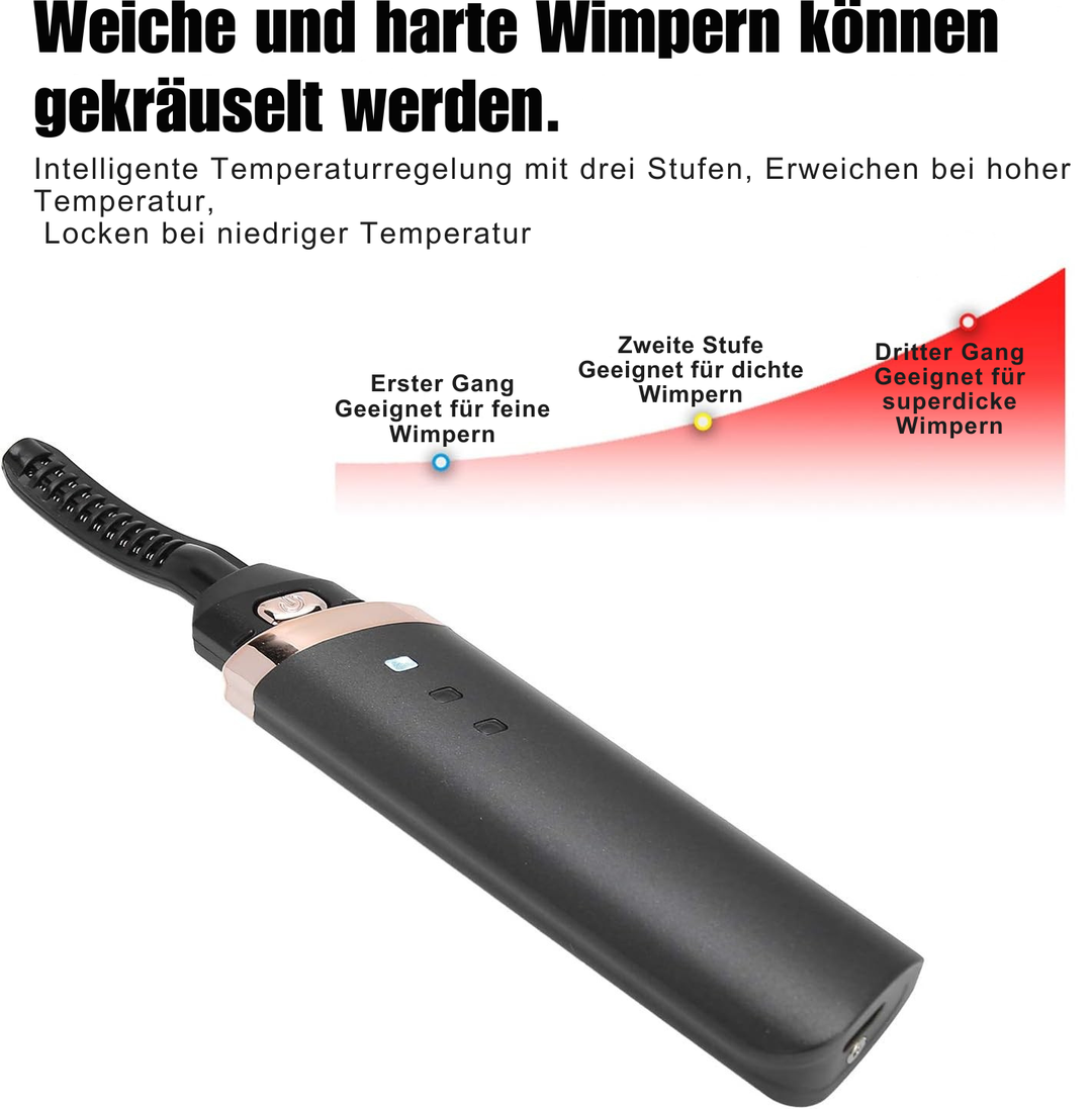 Elegante beheizte Wimpernzange für professionelles Augen-Make-up und dauerhaft geschwungene Wimpern.
