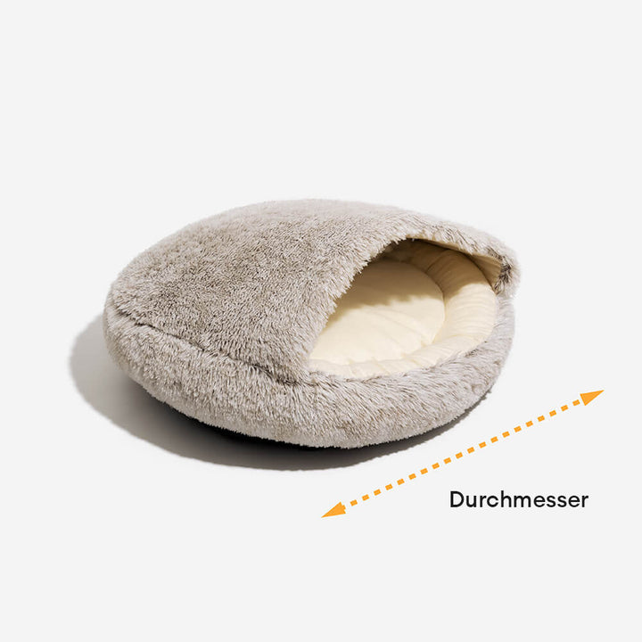 Dieses Plüsch-Hundebett sorgt für tiefen Schlaf, reduziert Angst und bietet Geborgenheit für Hunde.