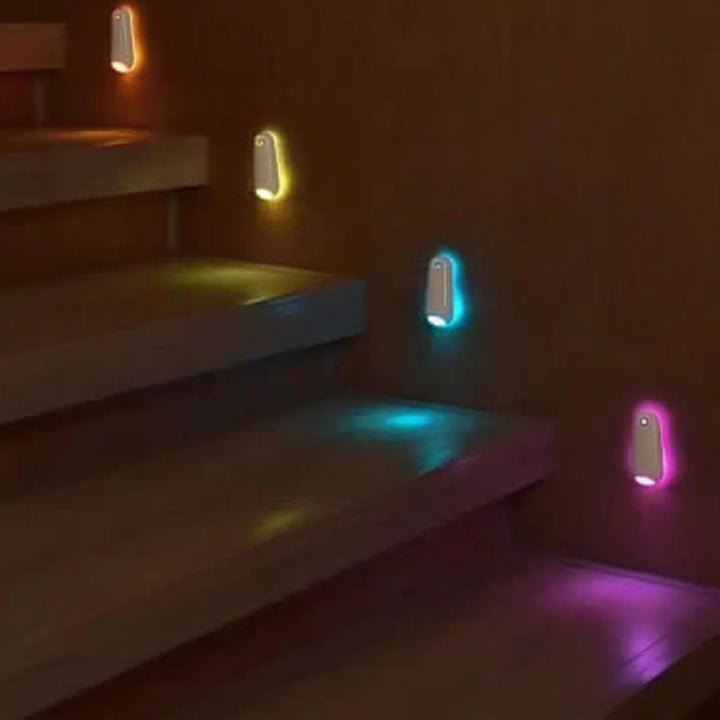 Werkzeugloses, wiederaufladbares WC-Nachtlicht mit Bewegungssensor, beleuchtet Ihr WC sanft in RGB.