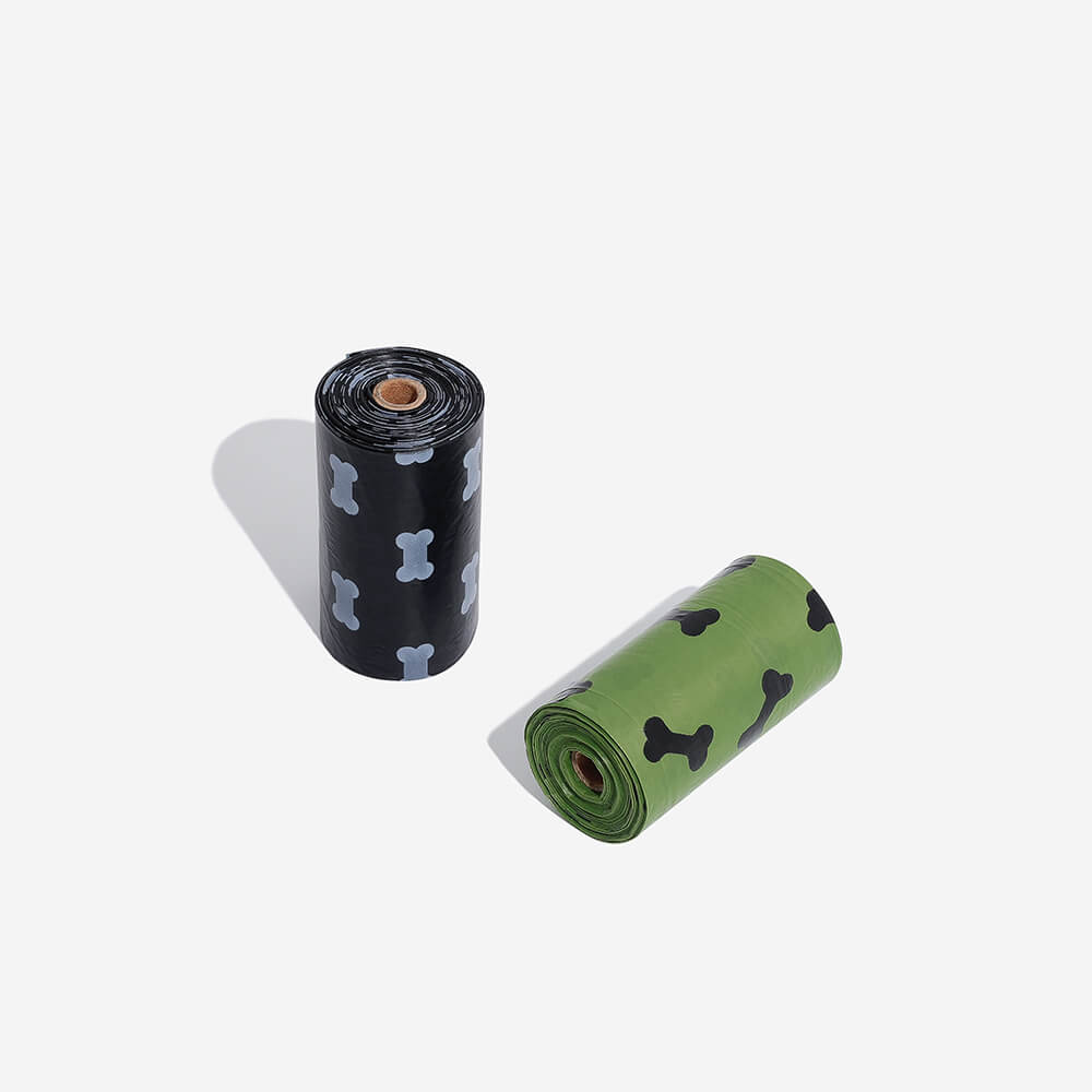 Umweltfreundliche, biologisch abbaubare Kotbeutel für Hunde, mit Lavendelduft für sauberes Gassi.
