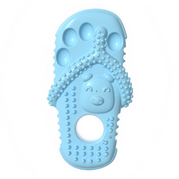 Detailaufnahme des robusten Hundekauspielzeugs, perfekt für Zahnreinigung und Spielspaß.