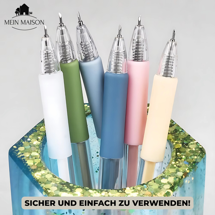 BladePen Werkzeug für müheloses Schneiden bei Papierbasteln, Scrapbooking & filigranen Kreativprojekten.