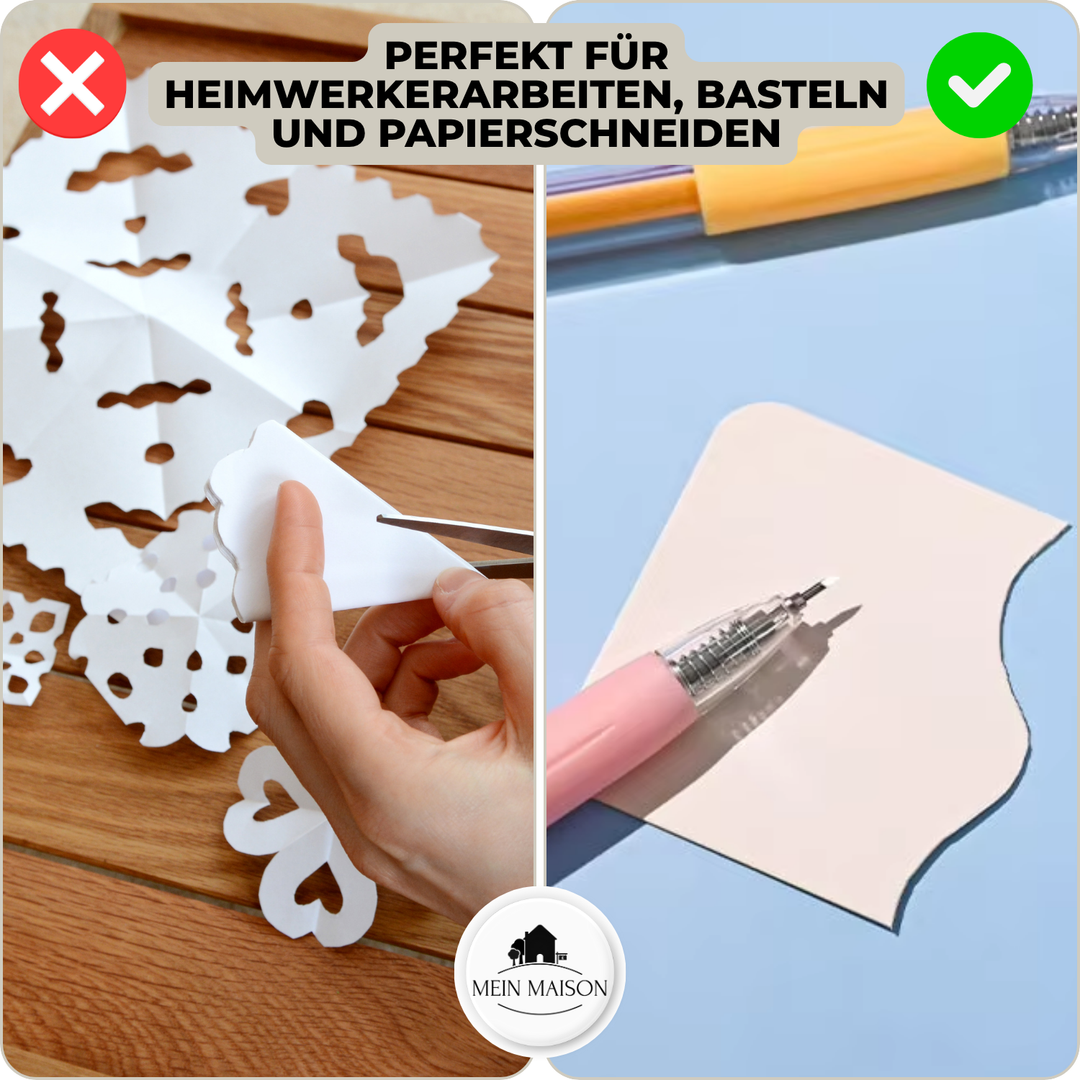 BladePen Schneidestift mit Schutzkappe für sicheres Aufbewahren & präzises Schneiden bei Bastelprojekten.