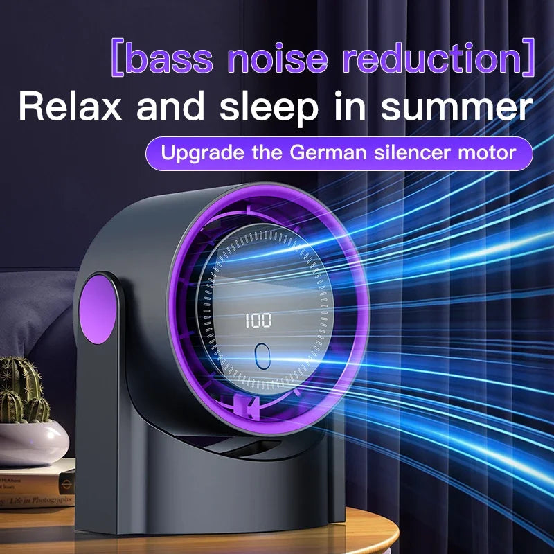 Kompakter blattloser USB Ventilator für Büro, Schlafzimmer oder Zuhause, sorgt für leise Kühlung.