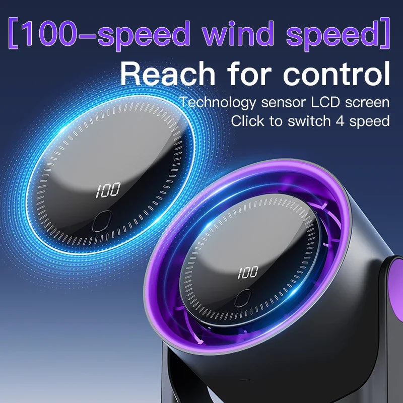 Sicherer, blattloser Schreibtischventilator mit USB-Anschluss, leistungsstark & energieeffizient.