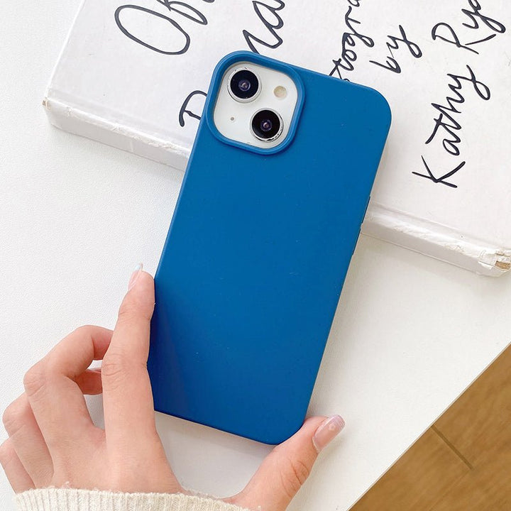 Stylische, blaue iPhone Handyhülle. Biologisch abbaubar, umweltfreundlich & stoßfest für dein Smartphone.