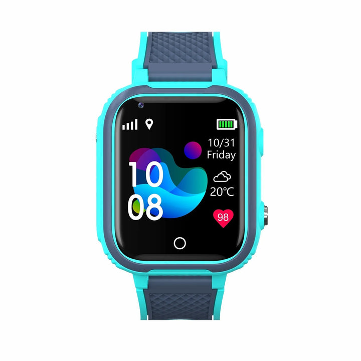Spritzwassergeschützte Outdoor-Smartwatch für Kinder mit GPS & Schrittzähler. Perfekt für Abenteuer & Spiel.