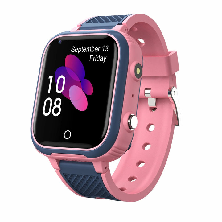 Rosa Kinder GPS Smartwatch mit Videoanruf-Funktion. Eine sichere und stilvolle Uhr für Mädchen.