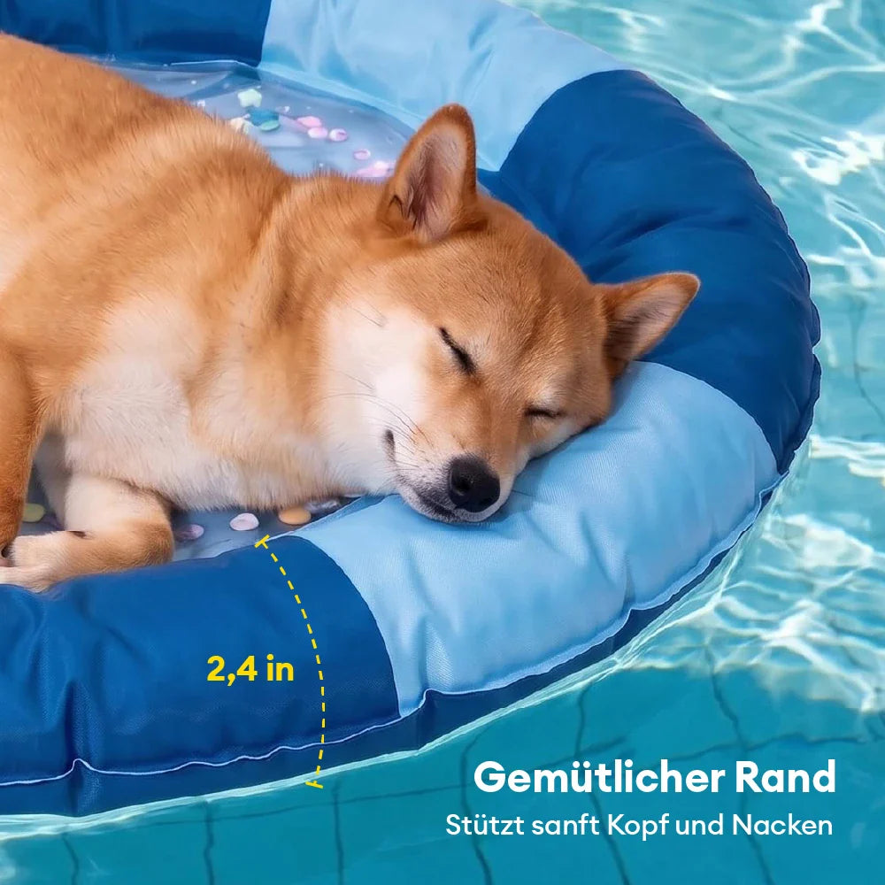 Entspannende Kühlmatte für Hunde, bietet effektive Abkühlung und Komfort im Sommer.