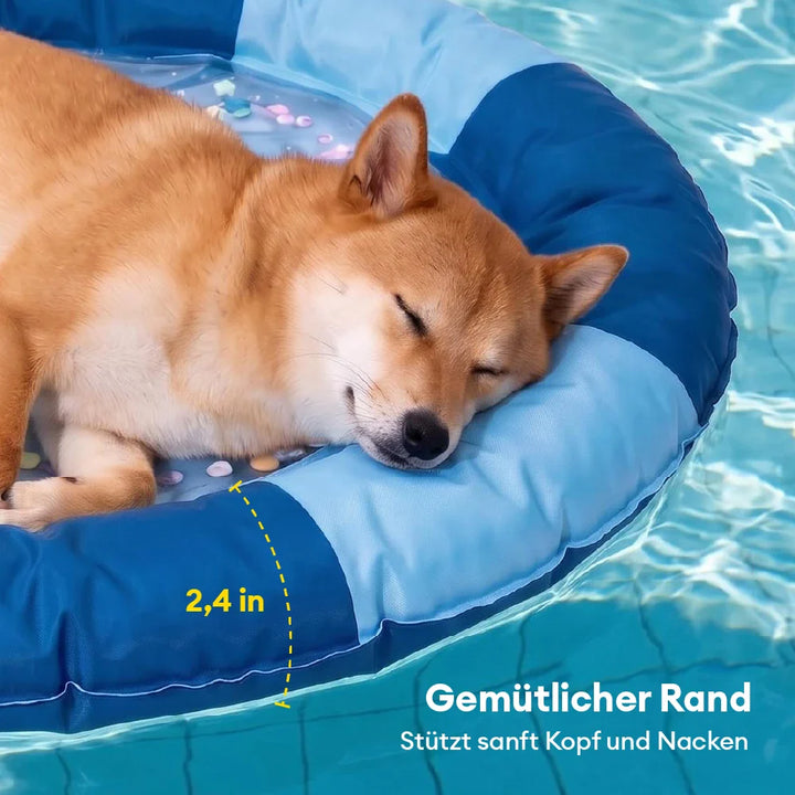 Entspannende Kühlmatte für Hunde, bietet effektive Abkühlung und Komfort im Sommer.
