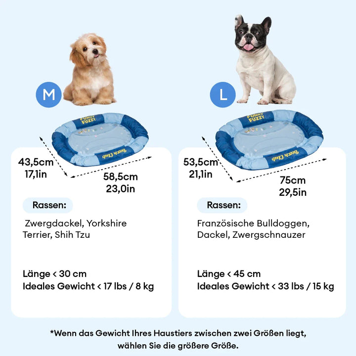 Tierfreundliche Kühlmatte, wassergefüllt, für Hunde bietet langanhaltende Abkühlung im Sommer.