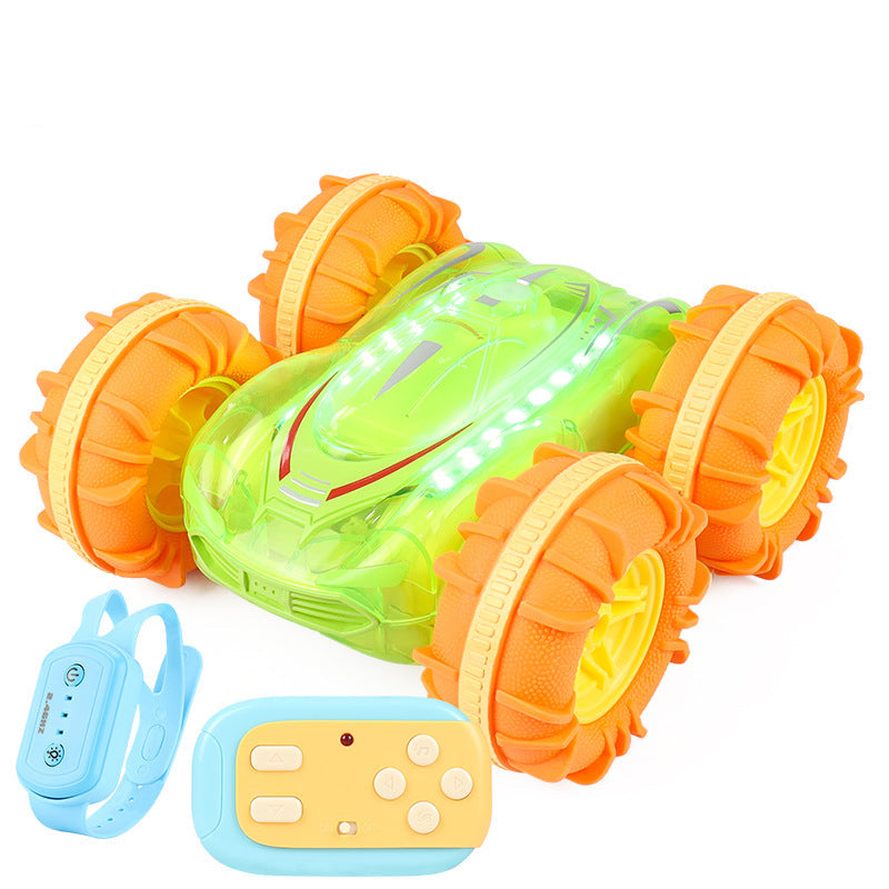 Kinder Outdoor-Spielzeug: Ferngesteuerter Geländewagen, blaues wasserdichtes Amphibienfahrzeug für jedes Terrain.