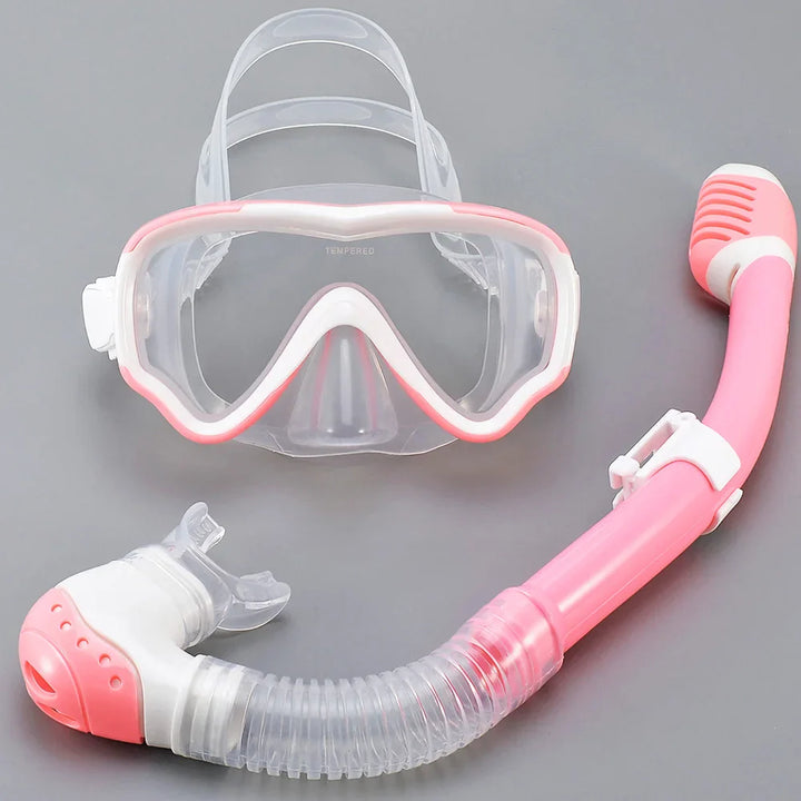 Junior Tauchset für Kinder: Auslaufsicherer Schnorchel & Maske. Perfekt für Schwimmen & Wassersport am Meer.
