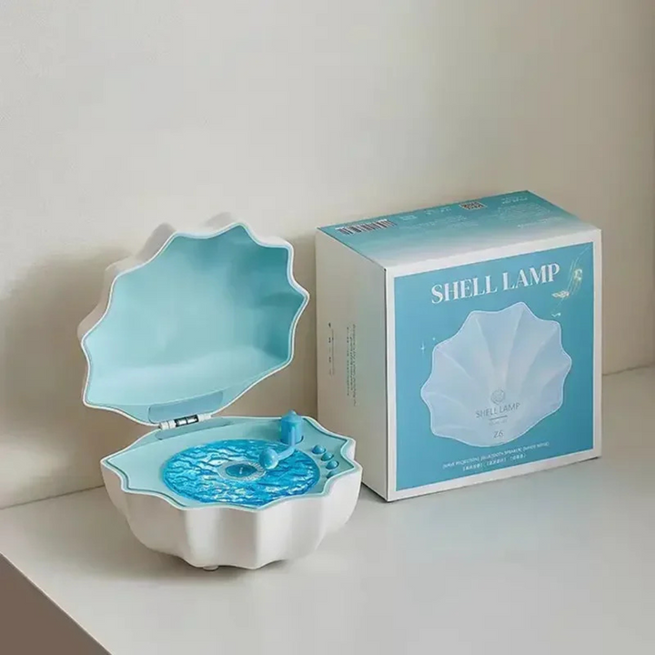 Modernes Deko-Element: Bluetooth Lautsprecher mit beruhigendem Wellenlicht – ein tolles Geschenk für Zuhause.