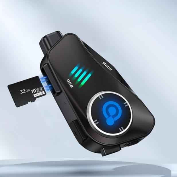 ApexRide Bluetooth Motorradhelm Kamera 1080P HD, wasserdicht, für reibungslose Motorradkommunikation.