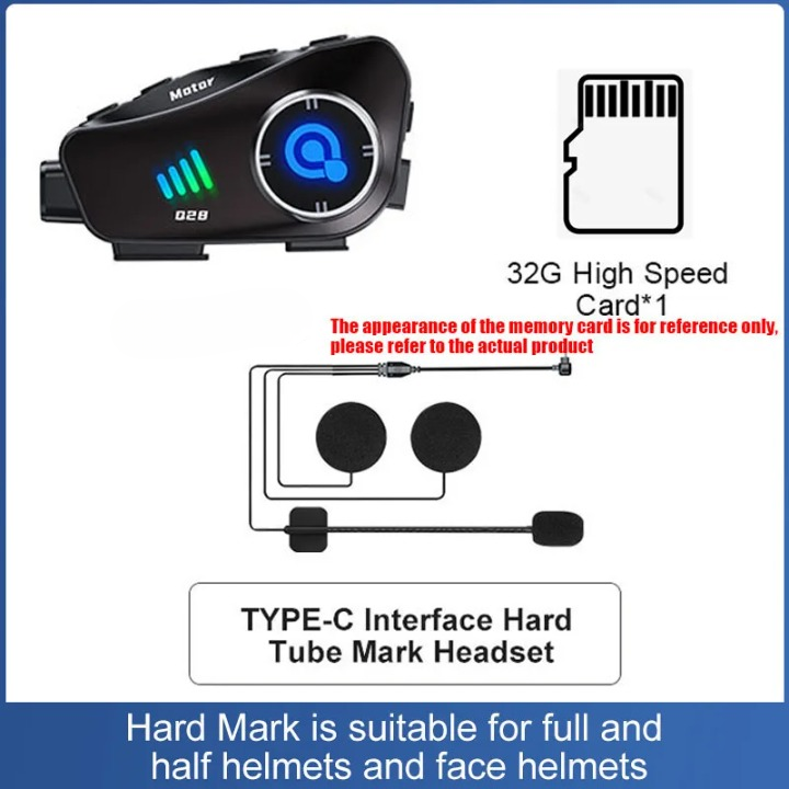 1080P HD Motorradhelm Kamera & Bluetooth Headset für ein verbessertes, sicheres Fahrerlebnis auf der Straße.