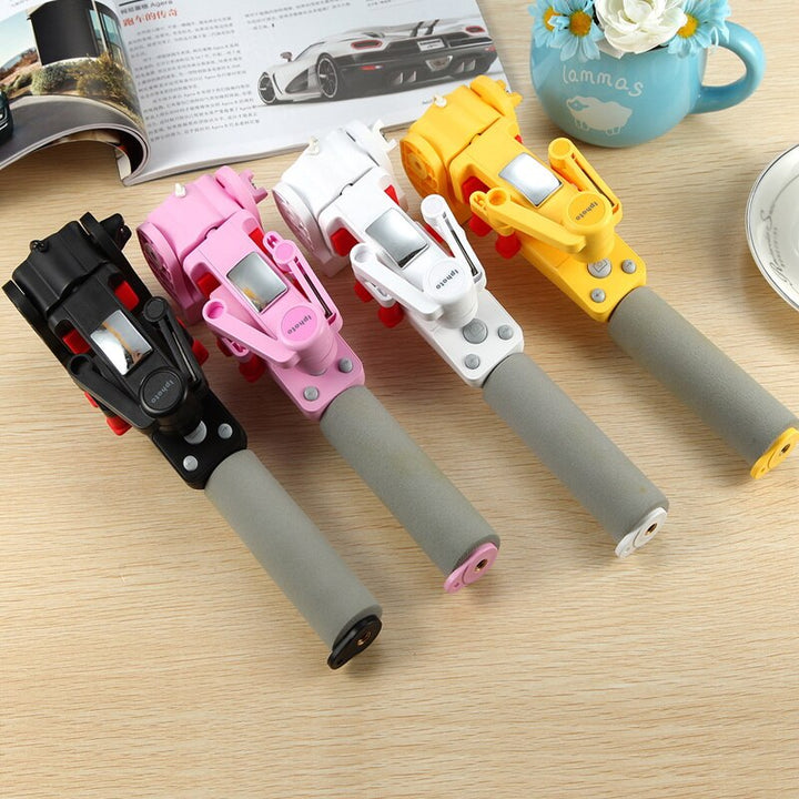 Bluetooth Selfie Stick mit 360° Rotation für Smartphones, ideal für perfekte Aufnahmen.