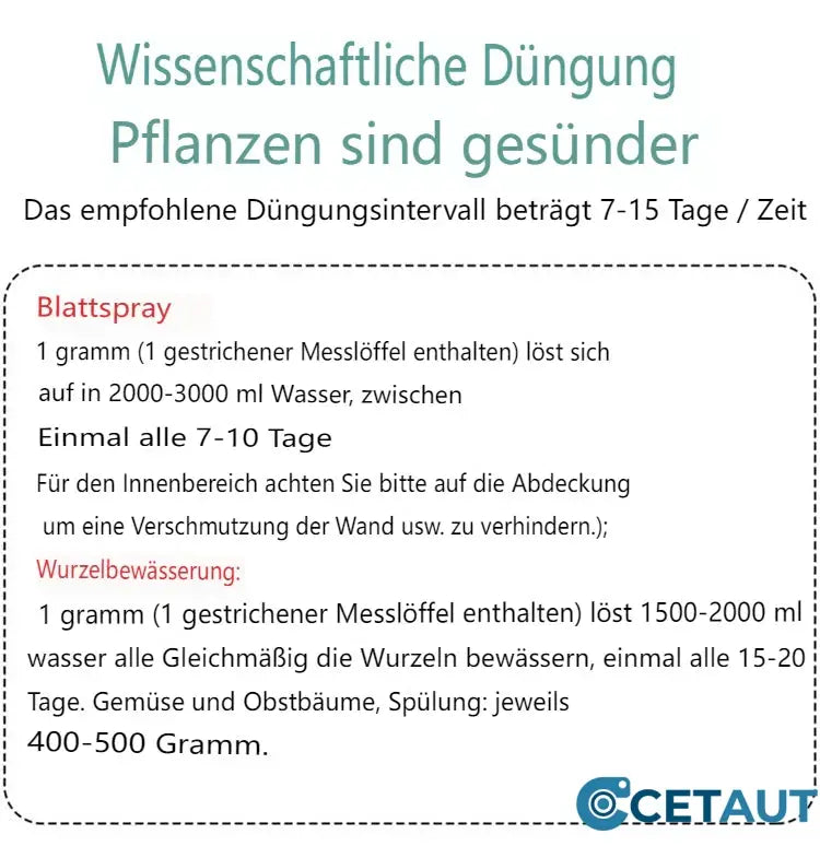 Ökologischer Bodenaktivator für vitale Gartenpflanzen und reiche Ernte von Gemüse.
