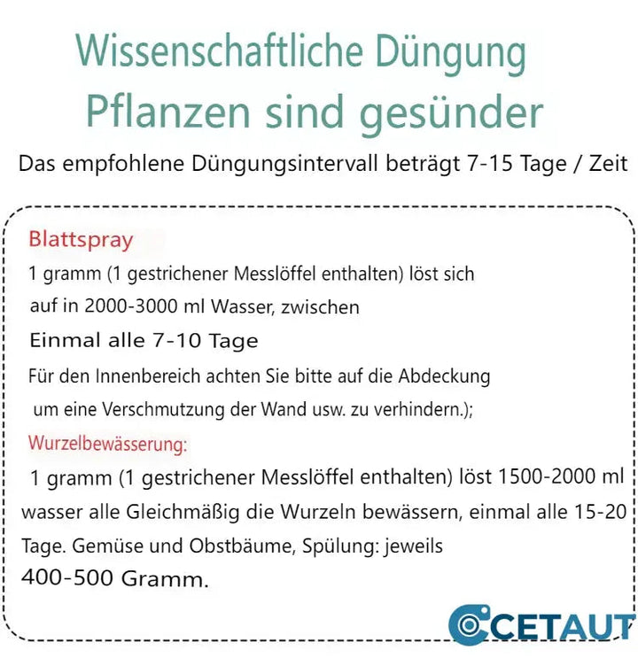 Ökologischer Bodenaktivator für vitale Gartenpflanzen und reiche Ernte von Gemüse.