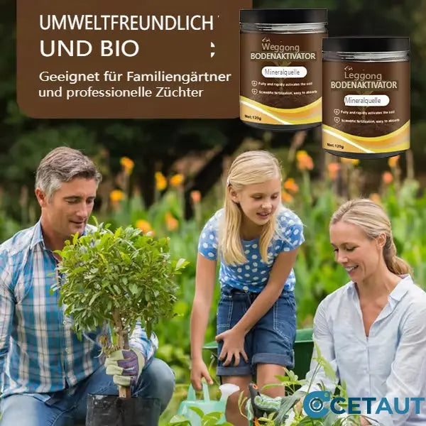 Natürlicher Bodenaktivator für gesunde, widerstandsfähige Pflanzen im Öko-Garten.