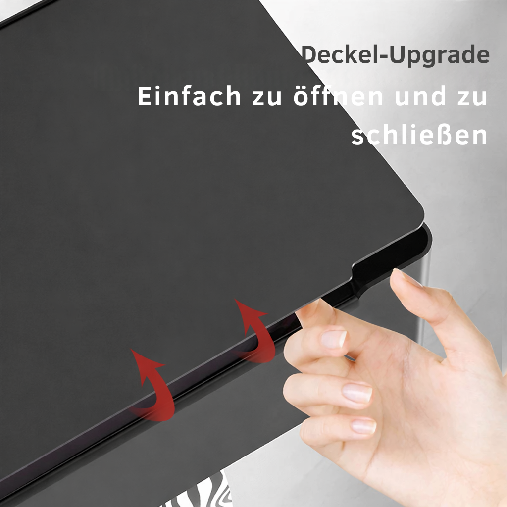 Minimalistischer WC-Rollenhalter mit praktischer Ablage & kleiner Box, ideal ohne Bohren im Badezimmer.