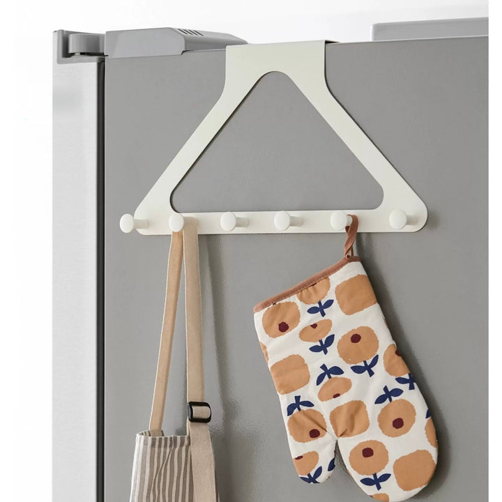 Bohrfreier Wandhaken Dreieck zum Kleben. Eleganter Garderobenhaken für Mäntel, Taschen & Hüte im Flur.