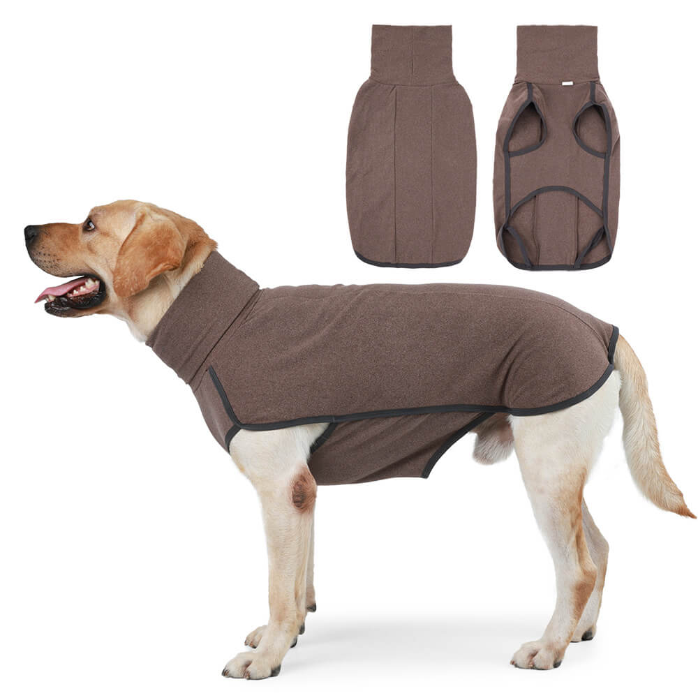 Robuster wasserabweisender Hundemantel in Weihnachtsrot für große Hunde, winddicht & wärmend für Outdoors.
