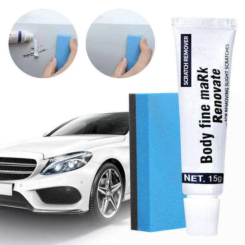 Brehn Kratzerpaste auftragen zur einfachen Lackreparatur, Autopflege und Glanzwiederherstellung.