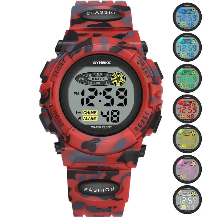 Brehn digitale Kinder Armbanduhr, robust und wasserdicht, ideal für Jungen & Mädchen im Schulalter.