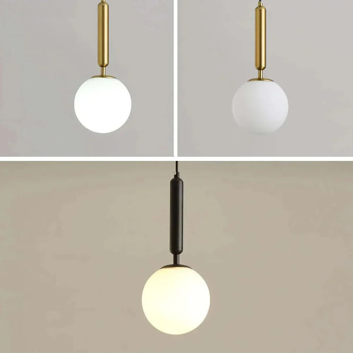Brehn Glasball Pendelleuchte, Mid-Century Modern Design. Elegante Hängeleuchte für Wohnzimmer.