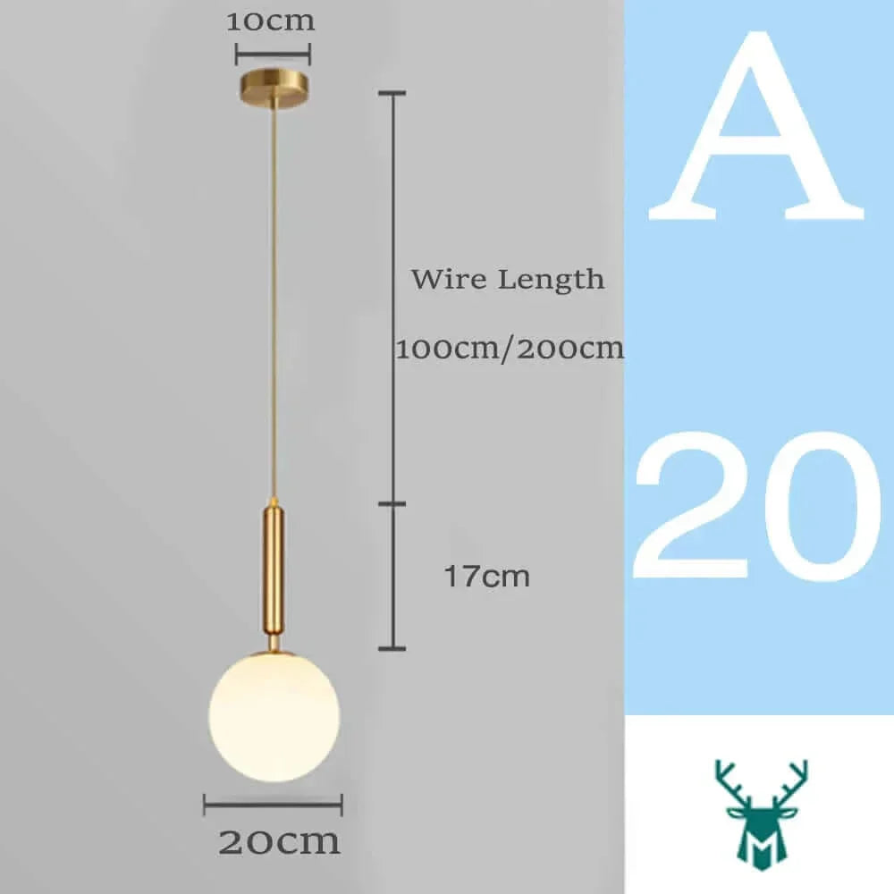 Stilvolle Brehn LED-Pendelleuchte, Glasball-Design. Zeitlose Hängeleuchte für modernes Wohnen.