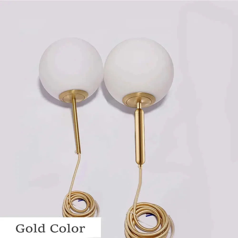 Brehn Pendelleuchte im Mid-Century Stil. Kugel-Design aus Glas, moderne Deckenleuchte für den Flur.