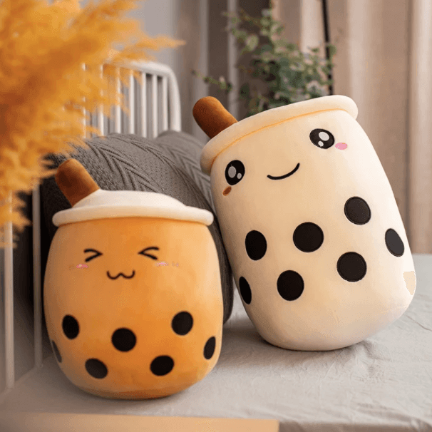 Bubble Tea Plüschtier weich & niedlich, ideal für Kinderzimmer Deko oder als süßes Geschenk.